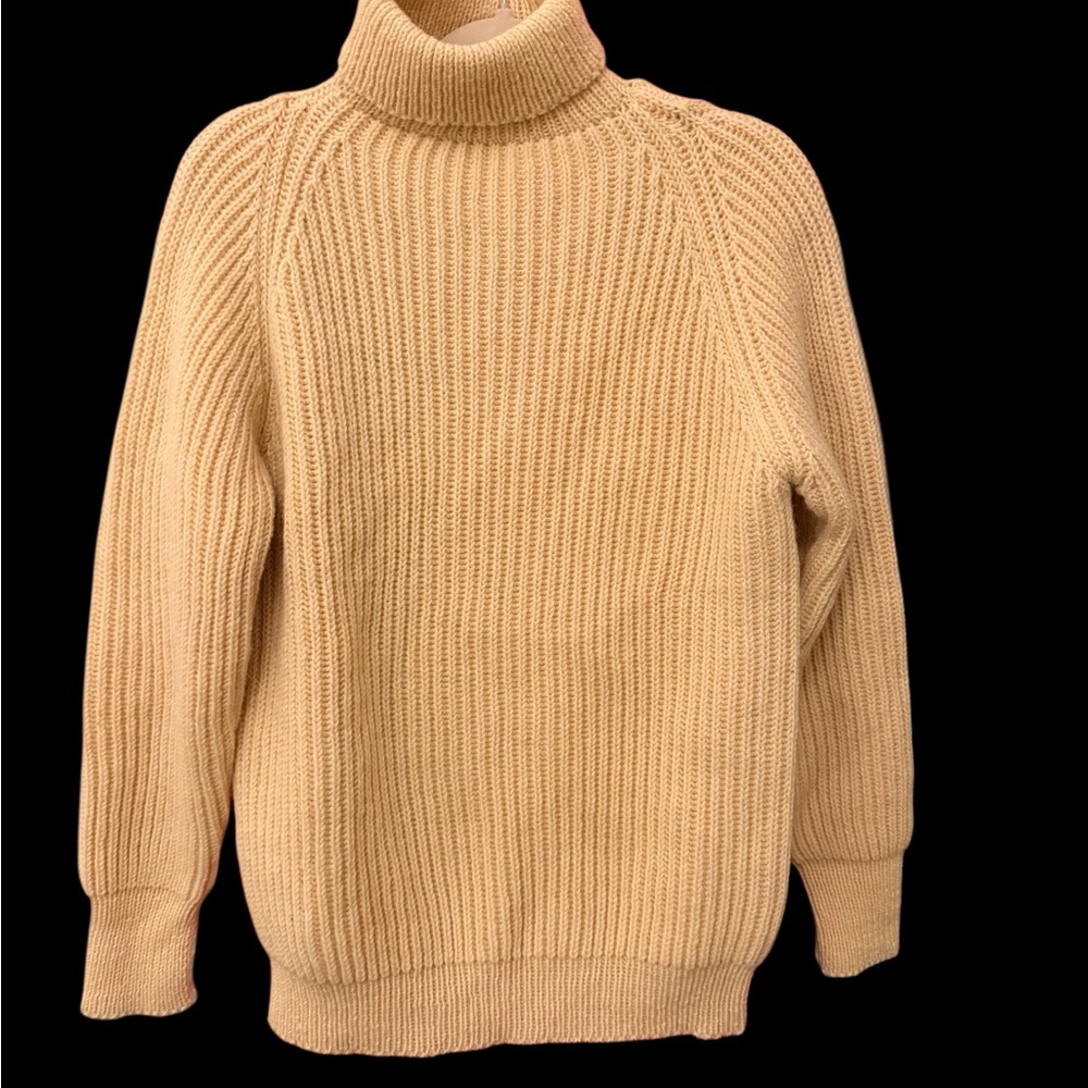 Vintage Whaler Sportswear Wool Chunky Turtleneck Sweater Made in England